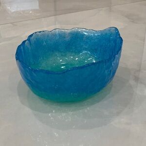 Blue and Green Glass Bowl